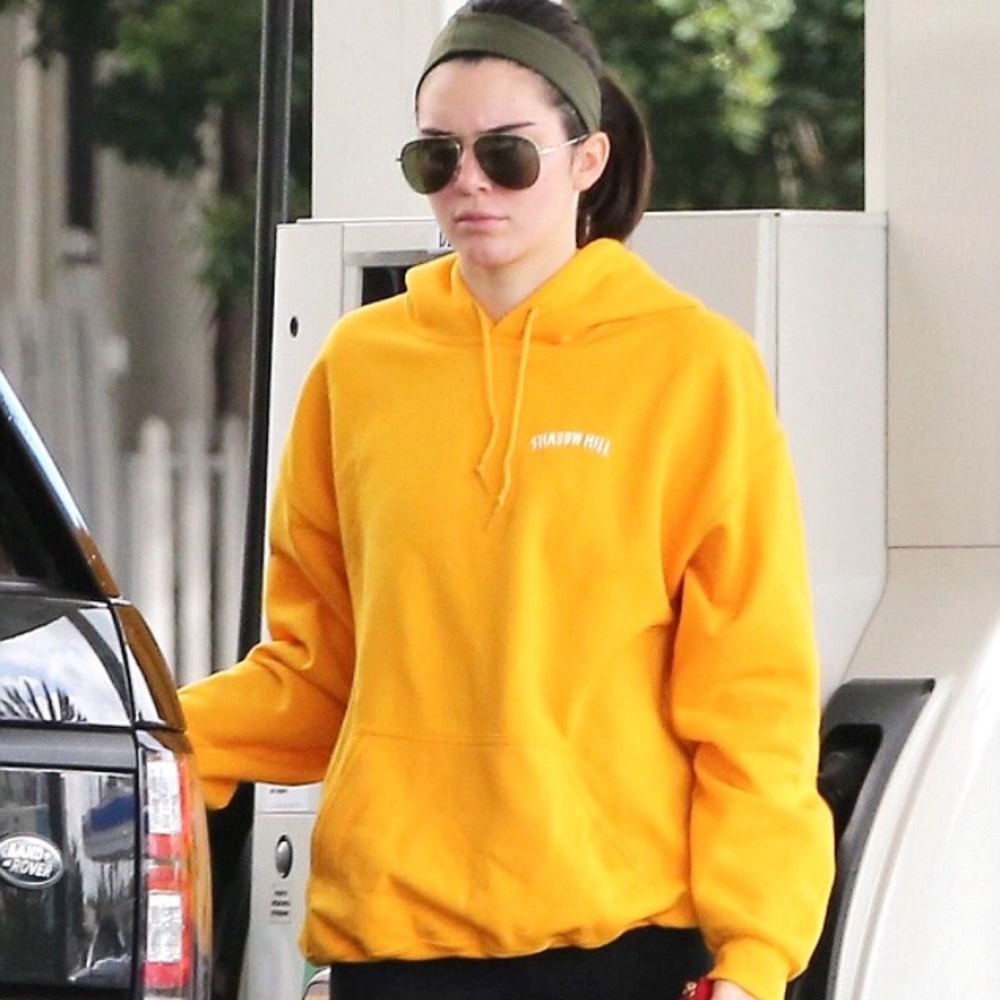 shadow hill USA yellow hoodie
